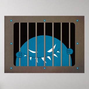 Póster Mau Monster Character Kingpin preso Gótico