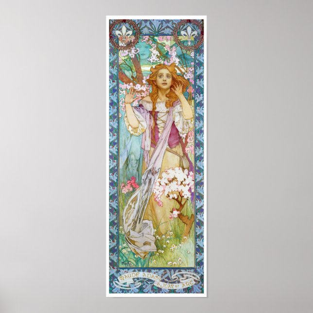 Poster Maud Adams como Joan of Arc, Mucha (Frente)