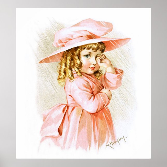 Póster Maud Humphrey: Primavera na chuva (Frente)