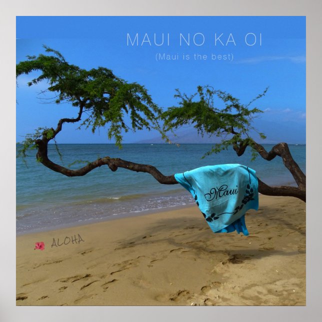 Poster Maui No Ka Ōi (personalizável) (Frente)
