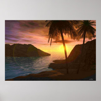 Póster Maui Sunset