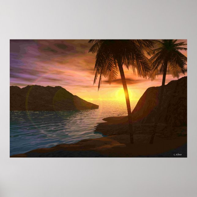 Póster Maui Sunset (Frente)