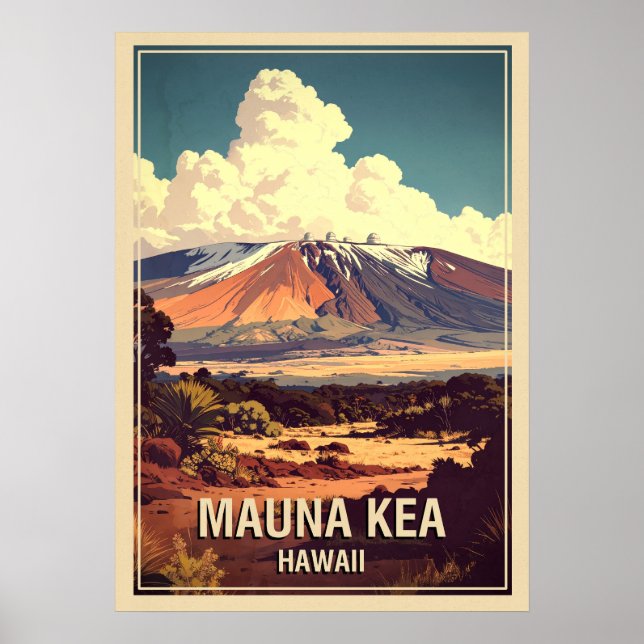Poster Mauna Kea Hawaii V01 (Frente)