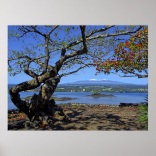 PÓSTER MAUNA KEA OVER HILO BAY