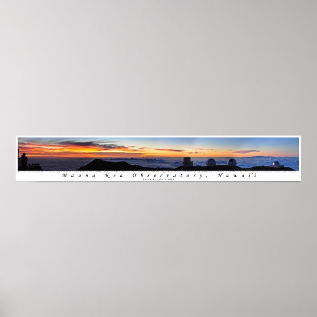 Póster Mauna Kea Sunset Panorama (Frente)