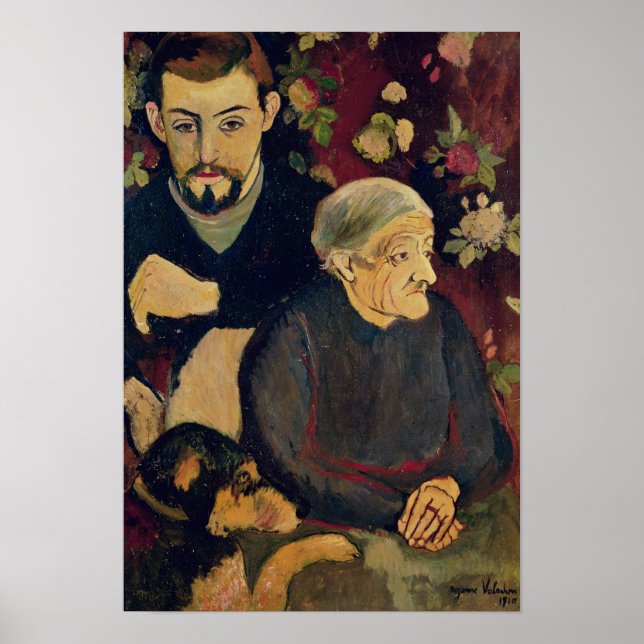 Poster Maurice Utrillo, sua avó e seu cachorro (Frente)