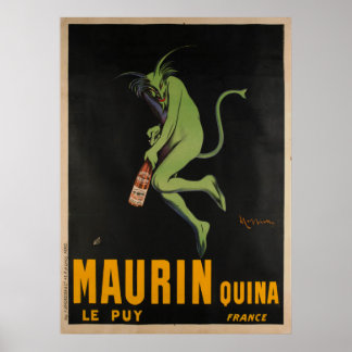 Póster Maurin Quina Cappiello Absinthe Apertif Vintage