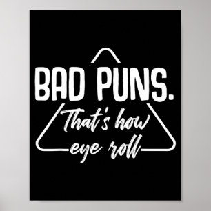 Poster Maus Trocadilhos É Assim Que Eu Rolo De Rir Humor