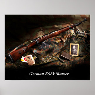 Póster Mauser alemão K98k
