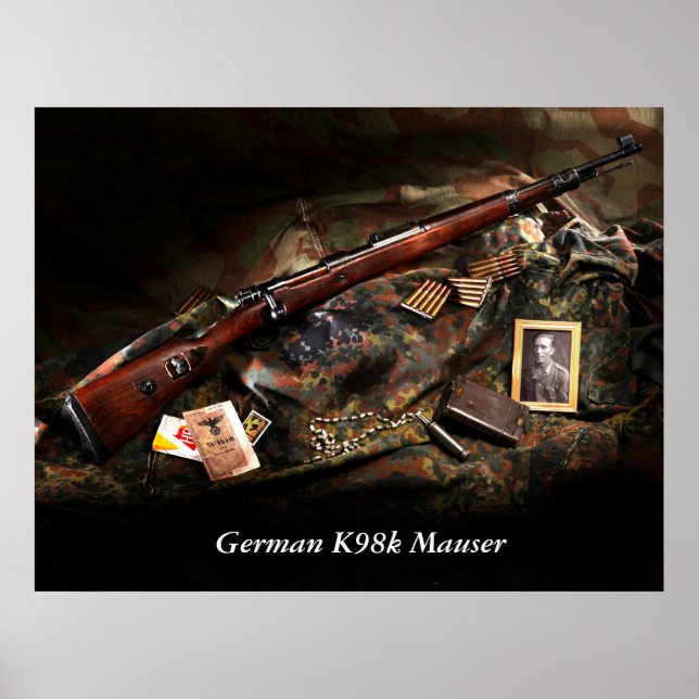 Póster Mauser alemão K98k (Frente)