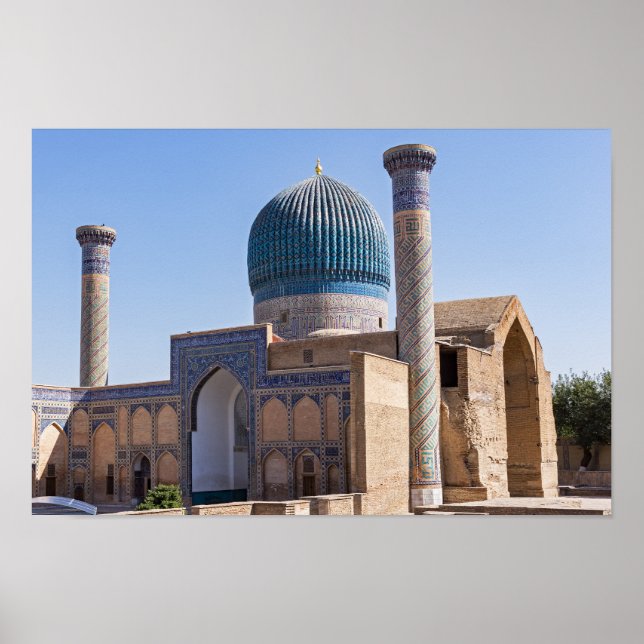 Poster Mausoléu de Amir Timur - Samarkand, Usbequistão (Frente)