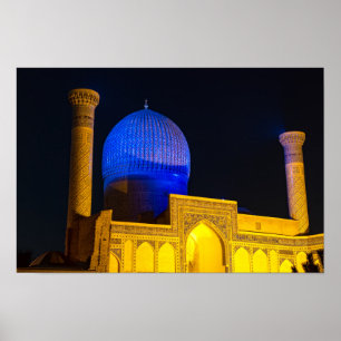 Poster Mausoléu de Amir Timur - Samarkand, Uzbequistão