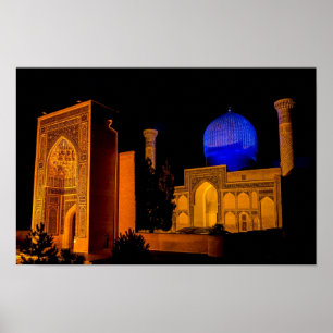 Poster Mausoléu de Amir Timur - Samarkand, Uzbequistão