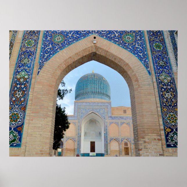 Poster Mausoléu de Timur em Samarkand, Usbequistão (Frente)