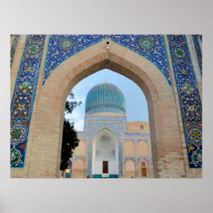 Poster Mausoléu de Timur em Samarkand, Uzbequistão