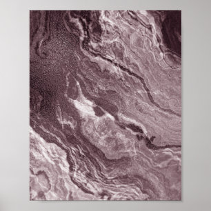 Poster Mauve Crystal Agate   Pedra-Mármore rosa-Rosa Dus