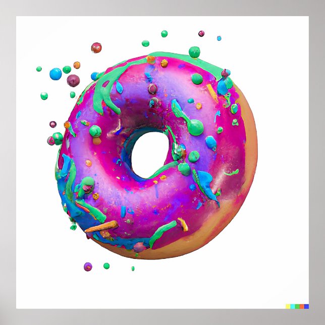 Poster "Mauve Donut Delight" Printable Art (Frente)