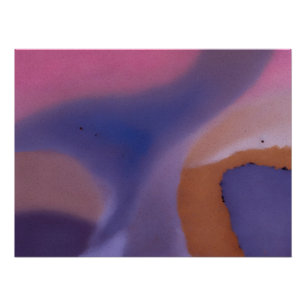 Póster “Mauve Mirage Flow” – Abstrato Rosa Azul Pêssego