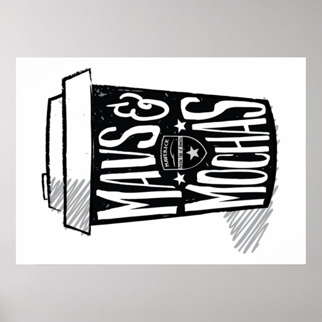 Poster Mavs & Mochas (Frente)