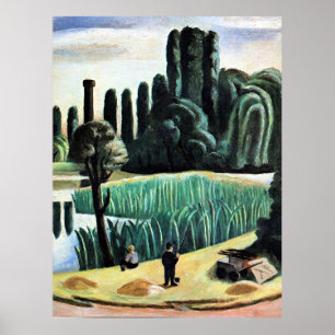 Poster Max Beckmann - Capa de Passagem com Poplares, bela
