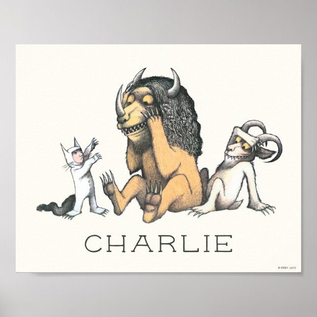 Poster Max e as coisas selvagens tocando (Frente)