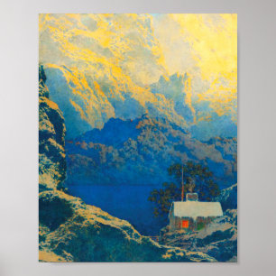 Poster Maxfield Parrish está se afastando de tudo.