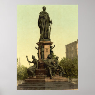 Poster Maximilian II Monument em Munique