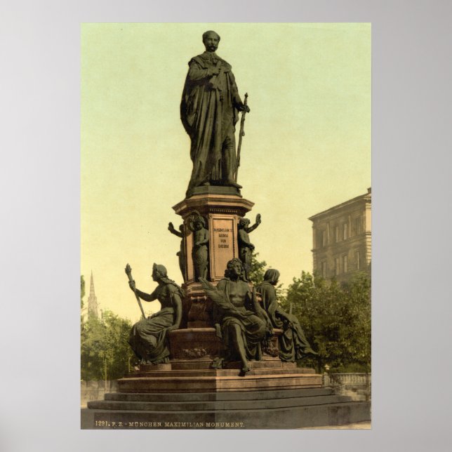 Poster Maximilian II Monument em Munique (Frente)