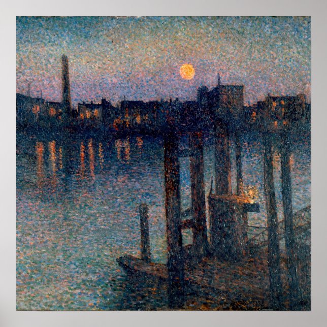 Poster Maximilien Luce Porto de londres (Frente)