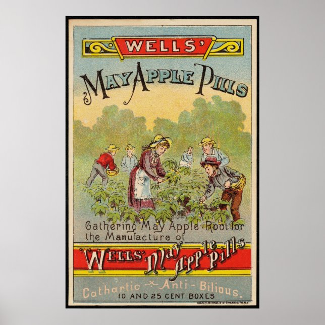Poster May Apple Pills Vintage (Frente)