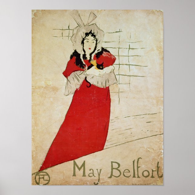 Póster May Belfort, França, 1895 (Frente)