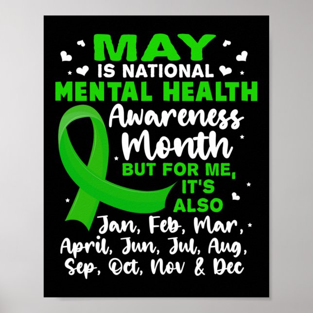 Poster May is National Mental Health Awarness Mens (Frente)