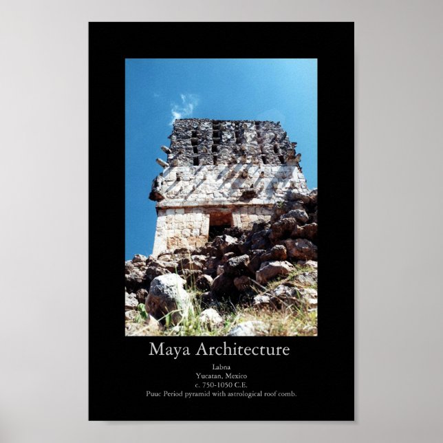 Póster Maya Architecture- Labna (Frente)