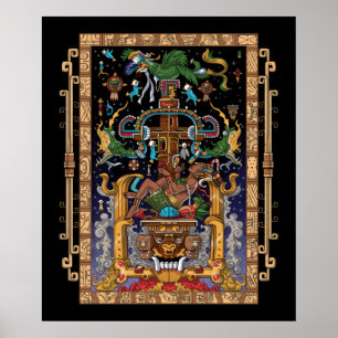 Poster Mayan Astronauta King Pakal