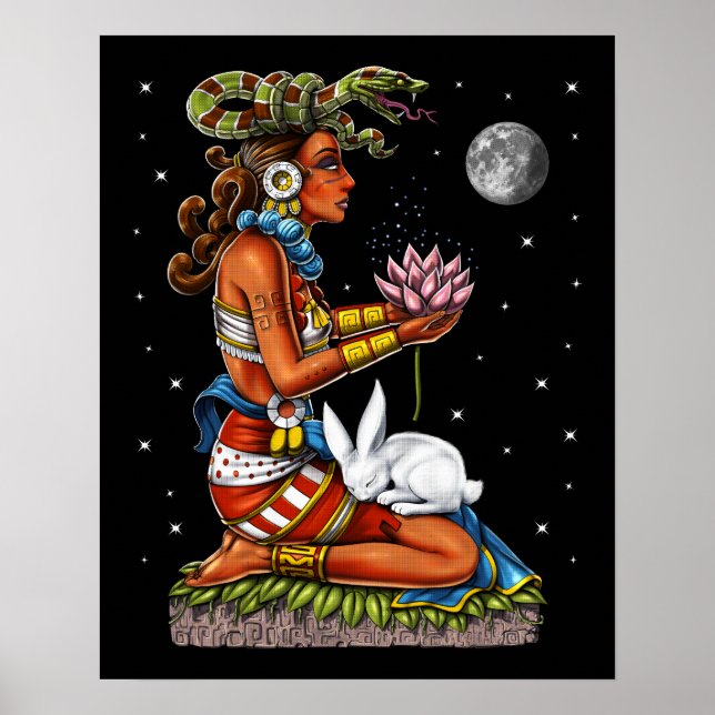 Poster Mayan Goddese Ixchel (Frente)