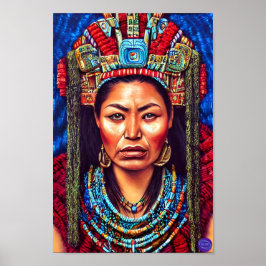 POSTER MAYAN QUEEN