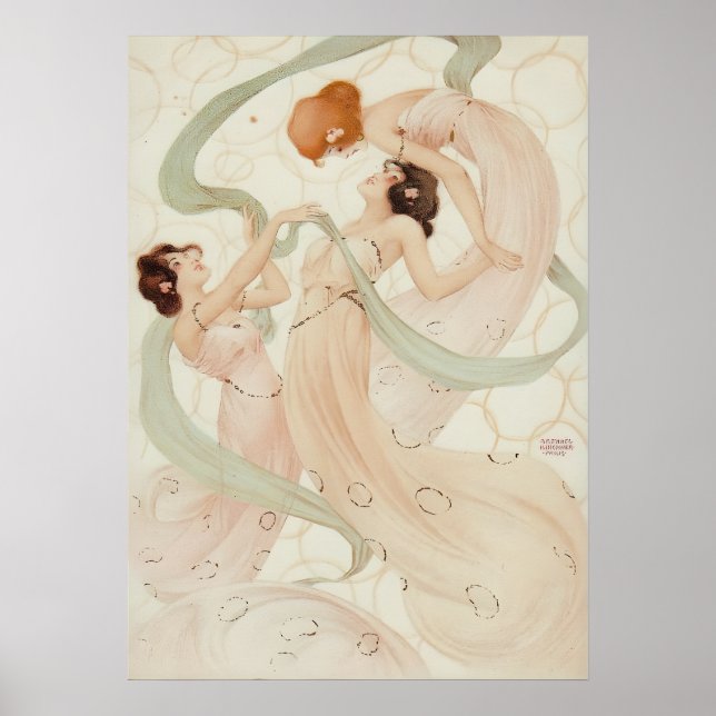Poster Mayflies I por Raphael Kirchner (Frente)
