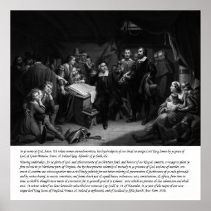 Poster Mayflower - Assinatura do Pacto