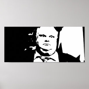 Póster Mayor de fumo Roubo Ford da rachadura de Toronto
