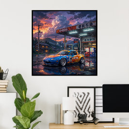 Poster Mazda MX-5 Miata Carro de Turismo