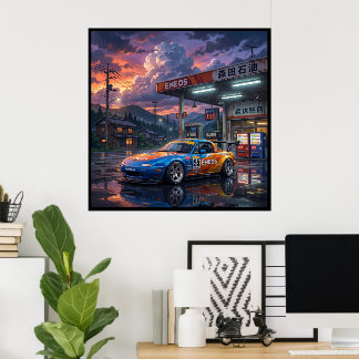 Poster Mazda MX-5 Miata Carro de Turismo