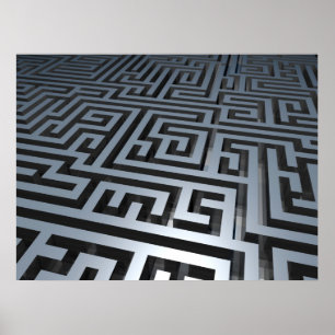 Póster Maze Metal