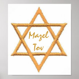 Poster Mazel Tov/Star de David