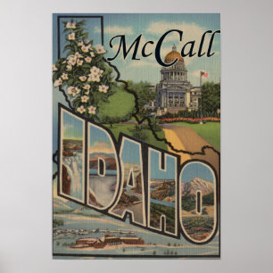 Póster McCall, letra ScenesMcCall de IdahoLarge,