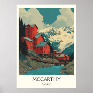 Poster McCarthy Cidade Histórica do Cobre no Alasca