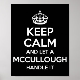 Poster Mccullough Sobrenome Engraçado Árvore Genealógica