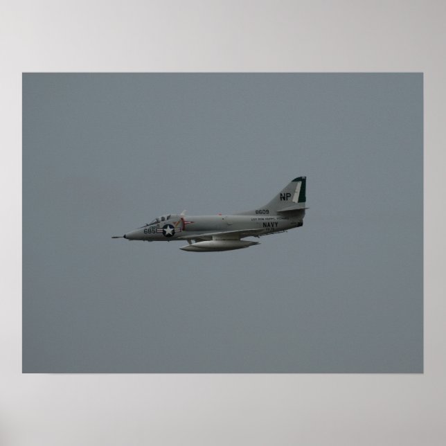 Poster McDonnell Douglas A-4 Skyhawk. (Frente)
