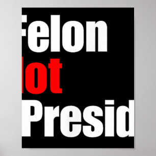 Poster Mcellon Não É O Meu Presidente Trump Condenado Por