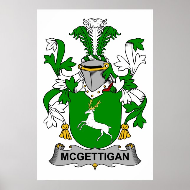Póster McGettigan Family Crest (Frente)