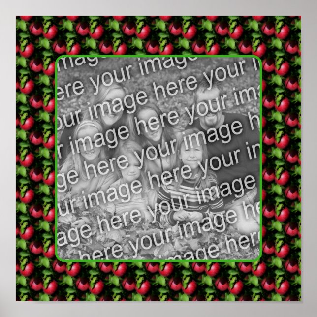 Poster McIntosh Apple Nature Frame Crie sua própria foto (Frente)